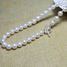 Whole AAAA White Necklace Natural Round Pearl Jewellery for Women Girls Gift