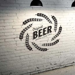 Wall Stickers Beer Bar Vintage Funny Home Decor Sign Retro Pub Poster Original Smooth & Good Taste