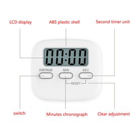 Timers Digital Kitchen Timer With Big Digits Loud Alarm Magnetic Backing Stand And Hanging Hole