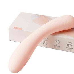NXY Vibrators Shy Waxy Stick Warm Rice White Soft Head Vibrating Female Masturbation Massage Fun Adult Products 0113
