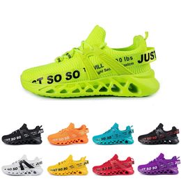 men women running shoes fashion trainer triple black white red yellow purple green blue orange light pink breathable sports sneakers fourteen