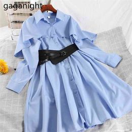 Long Sleeve Women Shirt Dress Fashion Office Lady Solid Dresses Chic Bodycon Elegant A Line Spring Summer Vestidos 210601