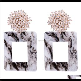 Charm Jewellery Drop Delivery 2021 Eh8260 Exaggerated Multilayer Acetate Board Spanish Woven Earrings Bohemia Gmuyq