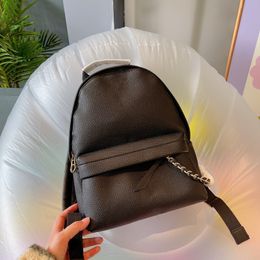 fashion school bags classic solid letter print High quality leather 2021 autumn backpack small-bags women's travel-bags big 33cm small 23cm Famous luxury designers