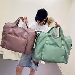 Storage Bags Foldable Large Capacity Women Gym Shoulder Bag Training Travel Handle Handbag Yoga Sport Crossbody Tote