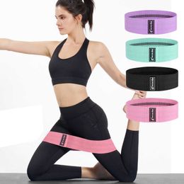 Yoga Accessories Adjustable Squat Fitness Elastic Band Knitted Yoga Resistance Band Home Body Shaping Training Tension Band H1026