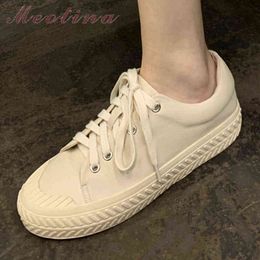 Women's Genuine Leather Sneakers Flats Shoelaces and Round Heads Spring Shoes 2 9