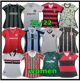 2021/2022 Flamengo Mulher Futebol Jerseys de Arrascaeta Gabriel B. Feminino Camisas de futebol B.Henrique Senhoras Uniforme Camisa Flamengoo Feminina 21/22