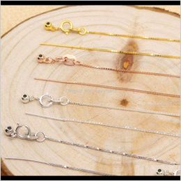 Pendant Necklaces & Jewellery Drop Delivery 2021 Pendants S925 Sterling Sier Diy Necklace With Needle Movable Piercing Box Silica Gel Fine Chai