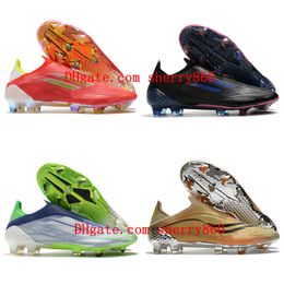 2021 Mens Soccer Shoes X SPEEDFLOW+ FG Cleats Football Boots High Ankle Size 39-45