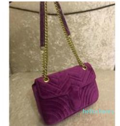 High Quality Velvet Bags Handbags Women Shoulder Bag Handbags Purses Chain Fashion Crossbody Bag