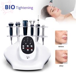 5IN1 Ultrasonic Face Lifting Radio Frequency Galvanic Microcurrent Therapy Hot Cold Hammer