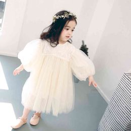 New Kids Dresses For Girls Spring Girl dress Child Baby Sweet Princess dress designer dress Baby Girl Clothes G1129