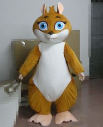 2021 Discount factory sale a squirrel mascot costume with blue eyes for adult to wear