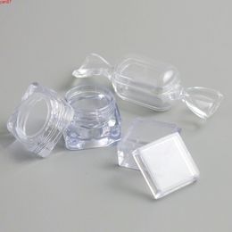 50 x 5G Empty Acrylic Clear Cosmetic Jar Small Sample Makeup Sub-bottling nail case Container Potgoods qty