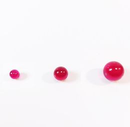 New 4mm 6mm 8mm Ruby Terp Pearl dab pearl banger red beads ruby insert for 25mm 30mm Quartz Banger glass bongs water