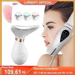 Electric V Face Shape Lifting Slimming Double Chin Reducer Line Up Machine EMS Neck Massager 220216