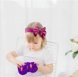 Children's Headband Solid color flannelette Nylon hair accessories large size Baby hairs band Velvet