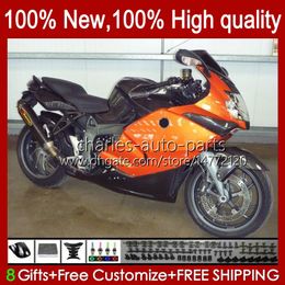 Fairings +Tank cover For BMW K1200 K 1200 S 1200S K1200S 05 06 07 08 09 10 Bodywork 28No.20 K-1200S 2005 2006 2007 2008 2009 2010 K1200-S 05-10 Motorcycle New orange Bodys