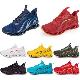 Running Shoes non-brand men fashion trainers white black yellow gold navy blue bred green mens sports sneakers #203