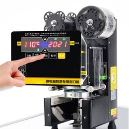 Fully Automatic Cup Sealing Machine Boba Cup Sealer for 9/9.5/8.8 PP/PE/Paper Milk Tea Cup Bubble Tea Machine