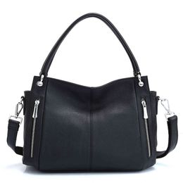 Zency 100% Real Leather Handbag Women's Classic Single Finger Shoulder Bag Forums Casual Crossbody Women Shopper Dead LadyEBRY