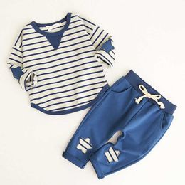 Bear Leader Baby Clothing Sets Kids Clothes Spring Baby Sets Kids Long Sleeve Sports Suits Bow Tie T-shirts + Pants Boys Clothes 210708