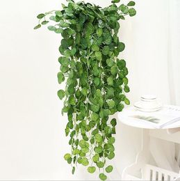 NEWNEWArtificial Ivy Foliage Green Leaves Fake Hanging Emalation Flower Vine Plant Rattan Wedding Party Garden Decor Wall Mounted Supply DHD