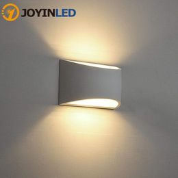 Modern Led Lighting Wall Sconces Light Fixtures Lamps Up And Down Indoor Plaster For Living Room Bedroom Hallway