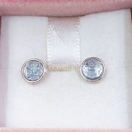 Andy Jewel Authentic 925 Sterling Silver Studs March Droplets Fits European Pandora Style Jewellery