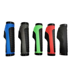 Bike Handlebars &Components 1 Pair Road/MTB Bicycle Grips Handlebar Cover Soft TPR Rubber Anti-slip Handle Absorption Bilateral Lockin