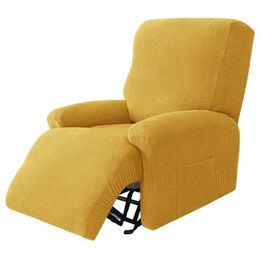 Polar Fleece Recliner Cover Split Relax All-inclusive Lazy Boy Chair Lounger Single Couch Sofa Slipcovers Armchair s 211116