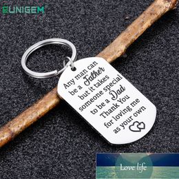 Step Fathers Day Dad from Daughter Son Any Man can be a Father Keyring Birthday Wedding Gifts for Stepdad Men