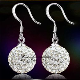 Womens Earrings Dangle crystal silver plated jewelry new fashion drop style