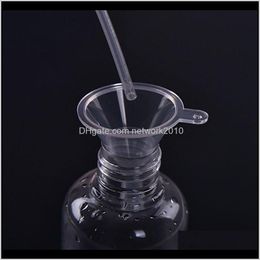 Other Kitchen, Home & Garden Drop Delivery 2021 Transparent Mini Plastic Small Funnels Per Liquid Essential Oil Filling Empty Bottle Packing