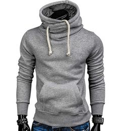 Autumn Drawstring Sportswear Men Hip Hop Sweat Wear Pocket Running Jacket Hoodies Men Male Pullovers Men's Tracksuits 210927