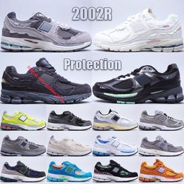 black sea salt UK - Classic 2002R Running Shoes High Quality Designer M200R Protection Pack Rain Cloud Phantom Sea Salt Black Green Outdoor Sneakers Size 36-45