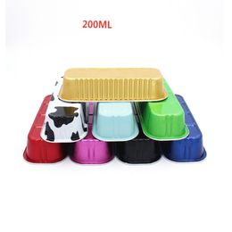 Tinfoil Bowl Cake box Breakfast Bread Mould Lunch Pastry cases Container Aluminium Foil Fruit Sushi Cheese tin Boxes