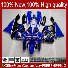 Bodywork For KAWASAKI NINJA ZX 6R 636 600CC 600 CC ZX 6 R ZX-6R ZX600C 94-97 Body 50HC.72 blue black blk ZX-636 ZX600 ZX6R 94 95 96 97 ZX636 1994 1995 1996 1997 Fairing Kit