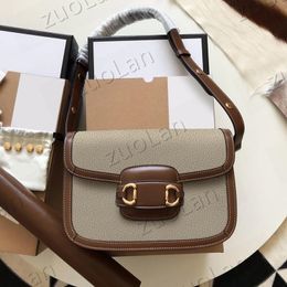 Top Fashion Shoulder Bag 602204.602205 New Saddle Bags Simple Square handbag Quality PVC with Leather Women's Designer Handbags Lock Messenger Bags