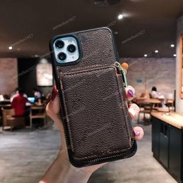 Fashion Designers Wallet Phone Cases for iPhone 11 Pro 12 Mini 7plus plus 8plus X XR XS Max Designer Brand Luxury Leather Case Fundas Coque 2021