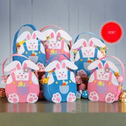 Blue Cute Easter Gift Bags Basket Easte Party Accessories Child Candy Bag Good Quality Cloth Kids Gift