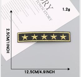 EMBLEM Size:2.5x12.5cm Iron On Patch Embroidered Applique Sewing Clothes Stickers Garment Apparel Accessories Badges