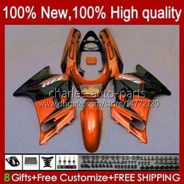 Body OEM For KAWASAKI NINJA ZZR-250 1990 1991 1992 1993 1994 1995 96 97 98 99 Bodywork 54HC.82 orange blk new ZZR250 CC ZZR 250 90 91 92 93 94 95 1996 1997 1998 1999 Fairing