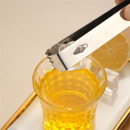 DHL Fast 304 Stainless Steel Clip Forks Non-Slip Ice Bucket Clip Hotel Hot Towel Sugar Cube Kitchen Dining Bar Wholesale