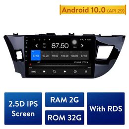 2.5D IPS double Din Car DVD GPS Player Navi For 2013-2015 Toyota Corolla Android 10.0 Stereo Radio Multimedia Head Unit WIFI