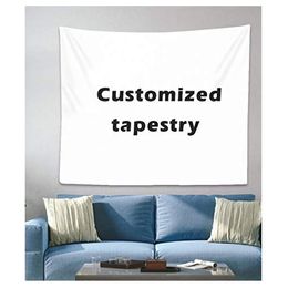 Custom Tapestry 100x150cm 100D Polyester High Quality For Decoration Home Party Camping Wall Hanging With Your Images