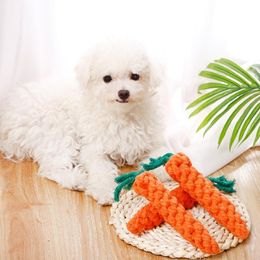 22cm Pet Supply High Quality Dog Toy Carrot Shape Rope Puppy Chew Toys Teath Cleaning Outdoor Fun Training