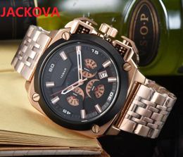 factory Men Auto Date Multiple Time Zone watch Military Mens Watches 50mm Big Dial Full Stainless Steel Fashion Luxury Quartz Wristwatches Luminous montre de luxe