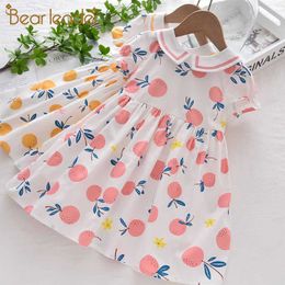 Bear Leader Baby Girls Casual Dresses Summer Fashion Baby Fruits Print Dress Kids Lovely Vestidos Sweet Party Outfits 3-8Y 210708